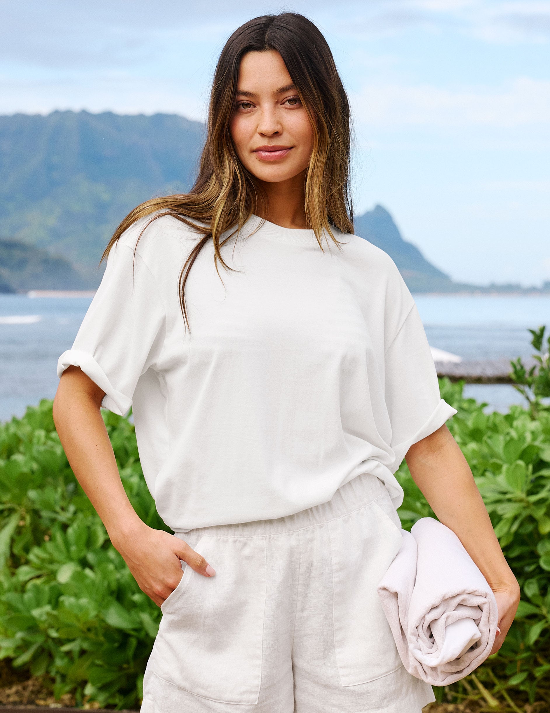 SoftKnit Better Than Ever Oversized Cotton Tee | Beyond Yoga