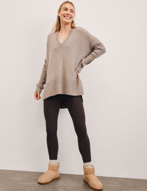 Wool-Cashmere V-Neck Sweater