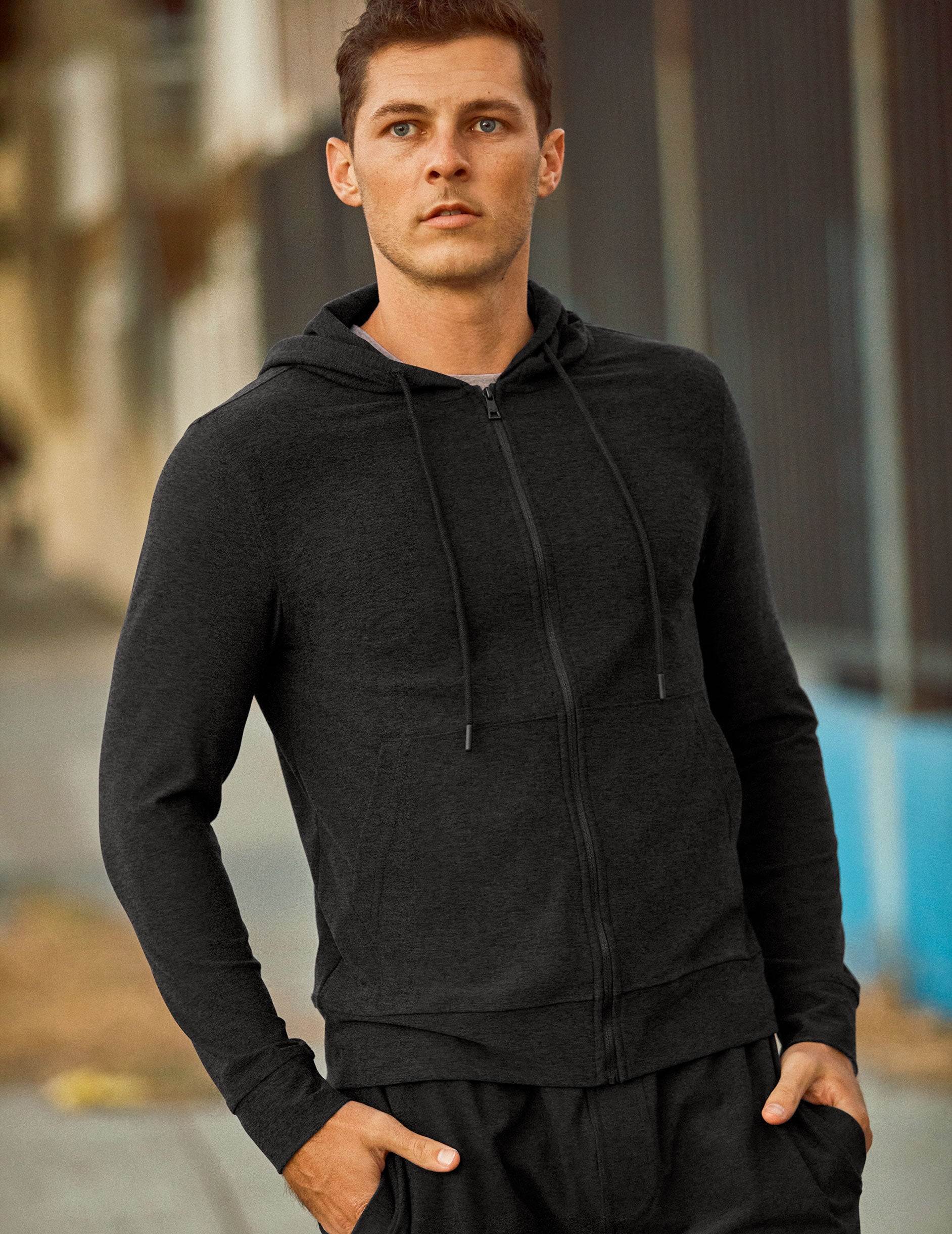 Everyday Yoga Diverse Solid Hi-Low Hooded Sweatshirt at YogaOutlet.com -  Free Shipping –