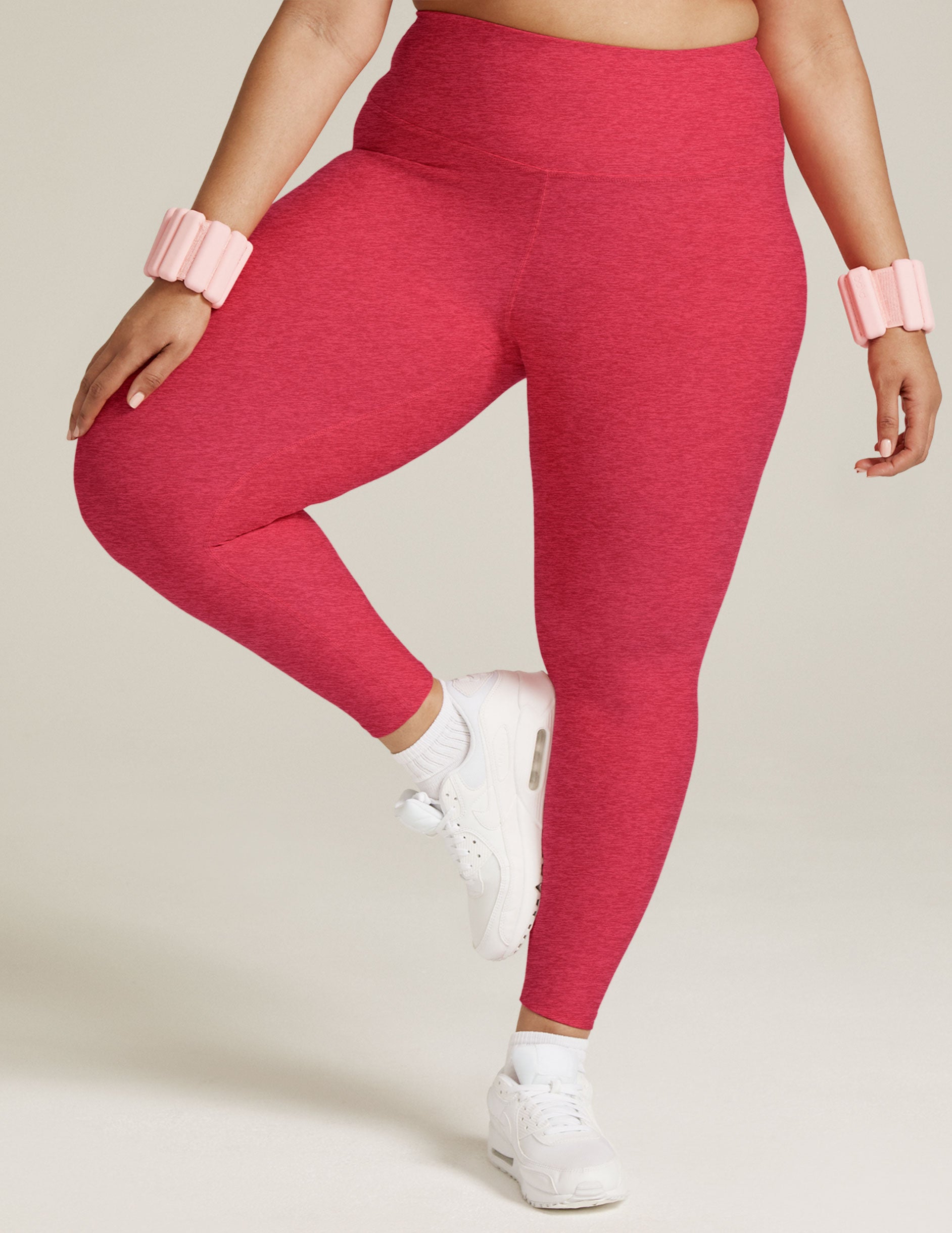 Beyond Yoga, Pants & Jumpsuits, Beyond Yoga Spacedye Caught In The Midi  High Waisted Legging Size Large Pink