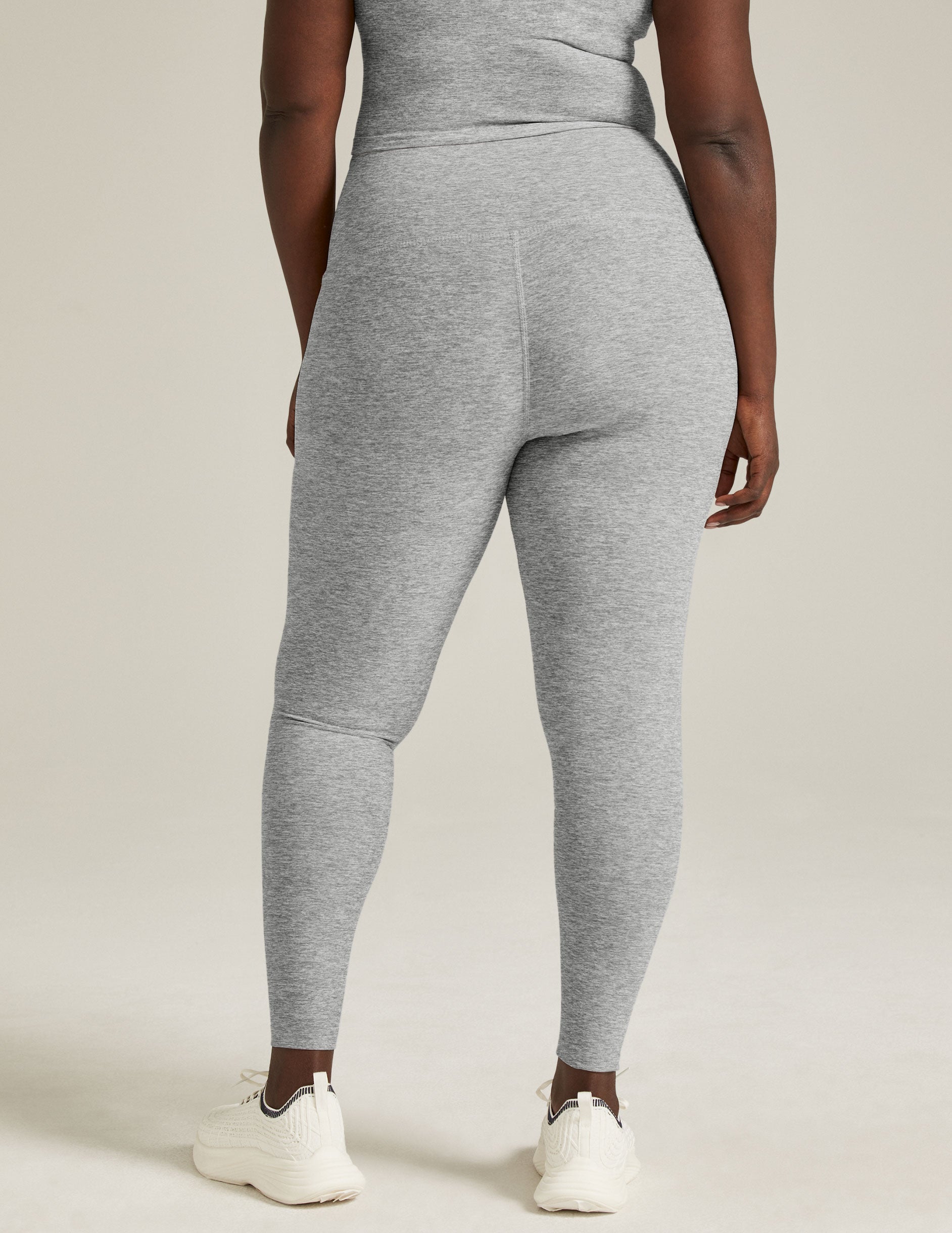 gray high waisted midi legging