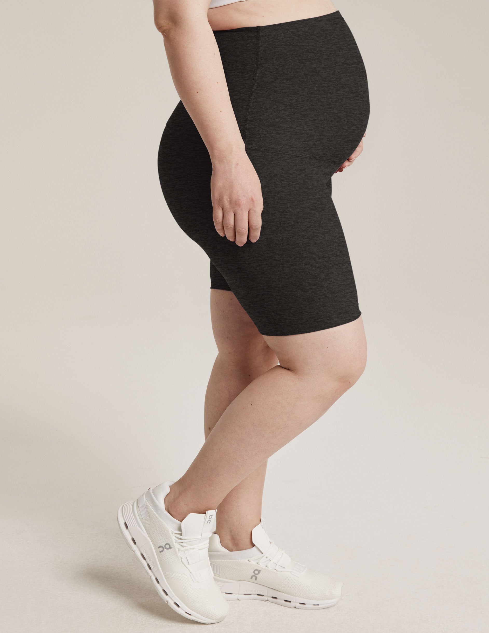 Kindred Bravely Maternity & Postpartum Bike Shorts with Pocket  Over The  Belly Stretchy Maternity Biker Shorts (Black, Small) at  Women's  Clothing store