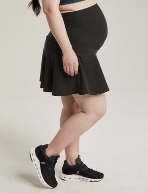 black maternity mini skirt