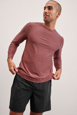 red long sleeve mens shirt. 