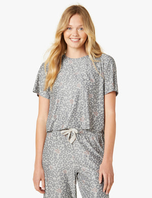 Sleepwear-Silver Mist Leopard Bloom
