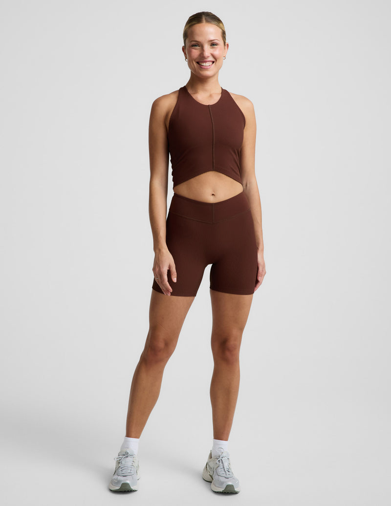 Impulse Ribbed High Neck Tank