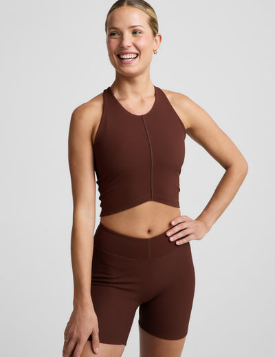 Impulse Ribbed High Neck Tank