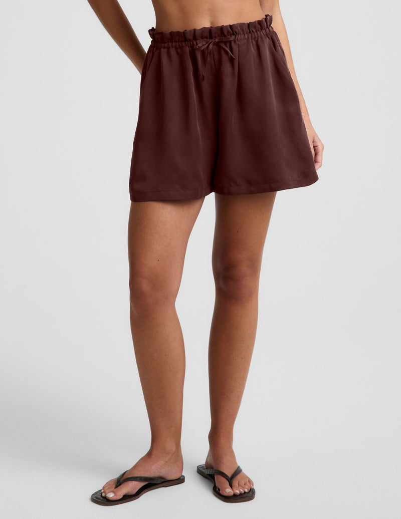 Sunkissed Cupro Drawstring Short