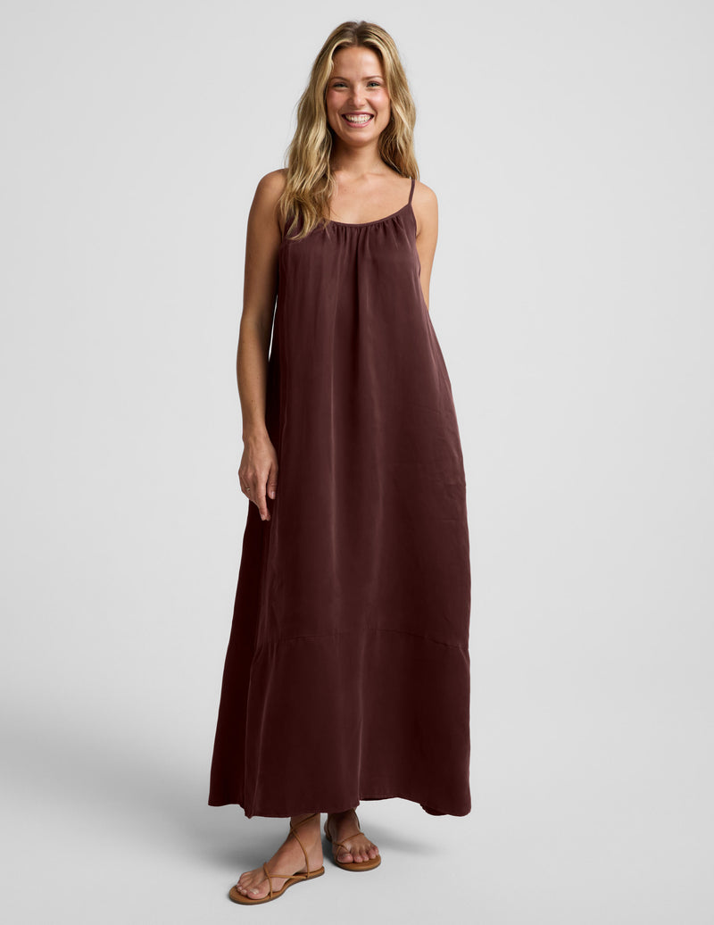 Sunkissed Cupro Maxi Dress