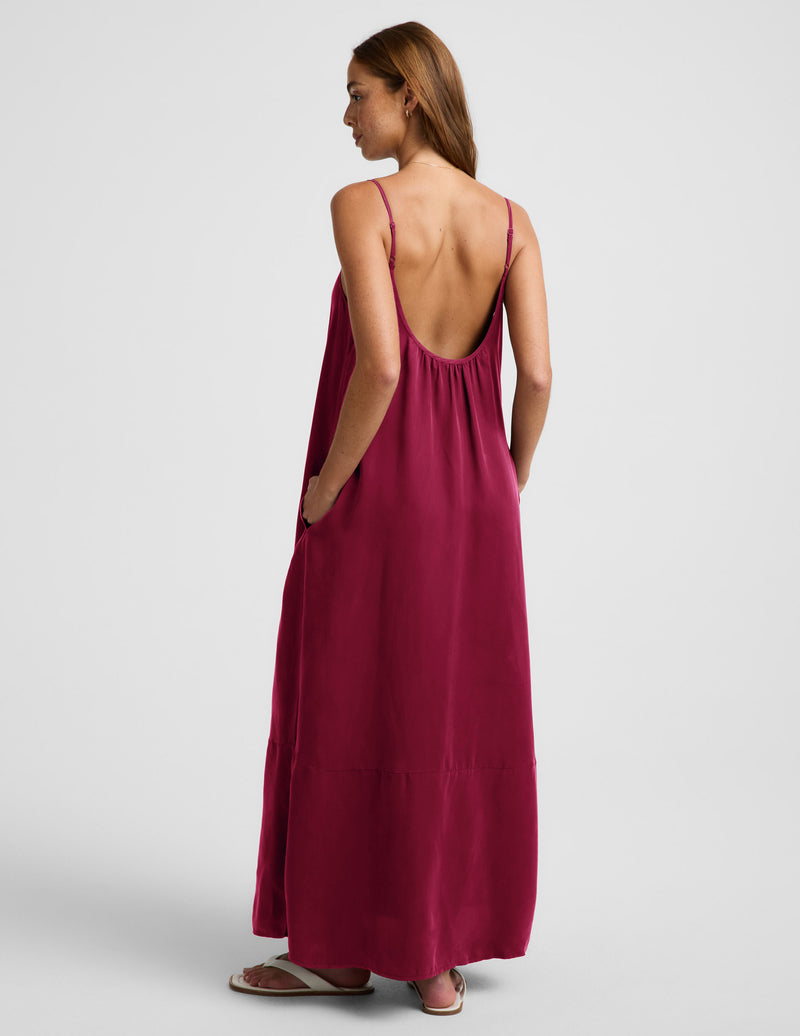 Sunkissed Cupro Maxi Dress