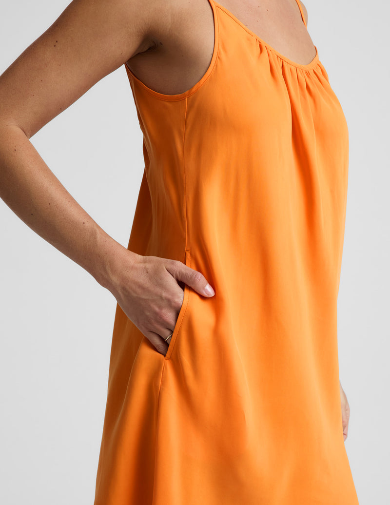 Sunkissed Cupro Mini Dress