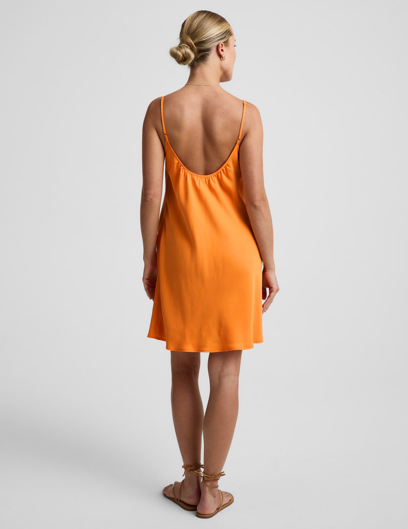 Sunkissed Cupro Mini Dress