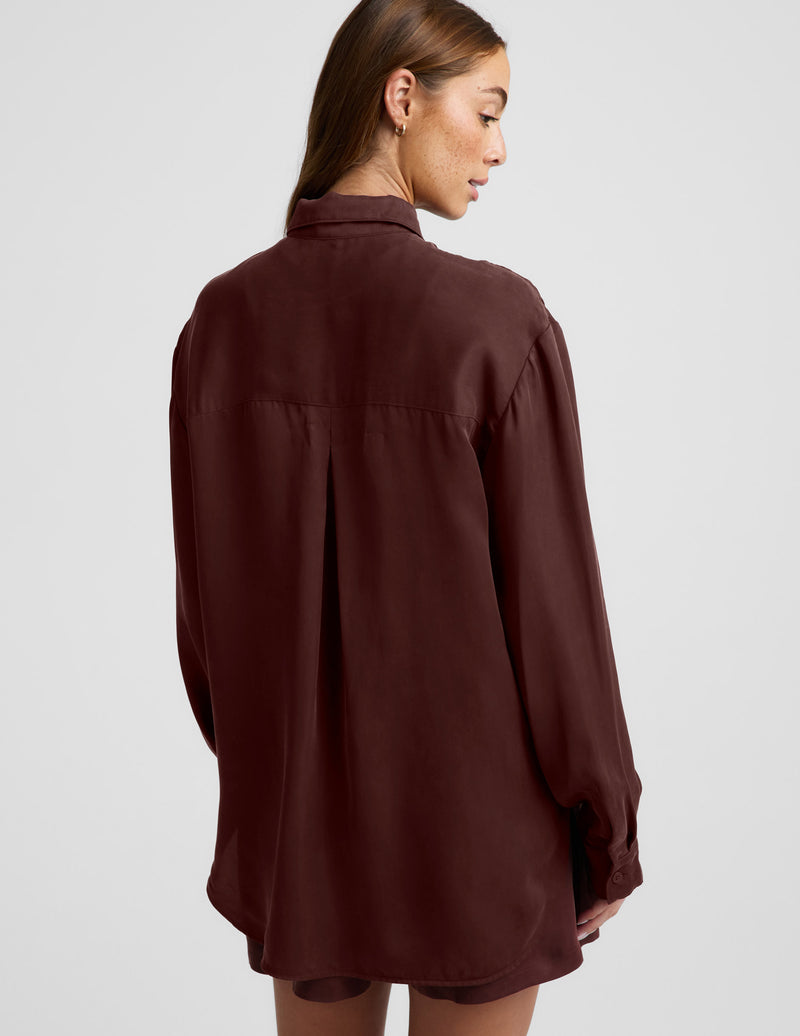 Sunkissed Cupro Button Down