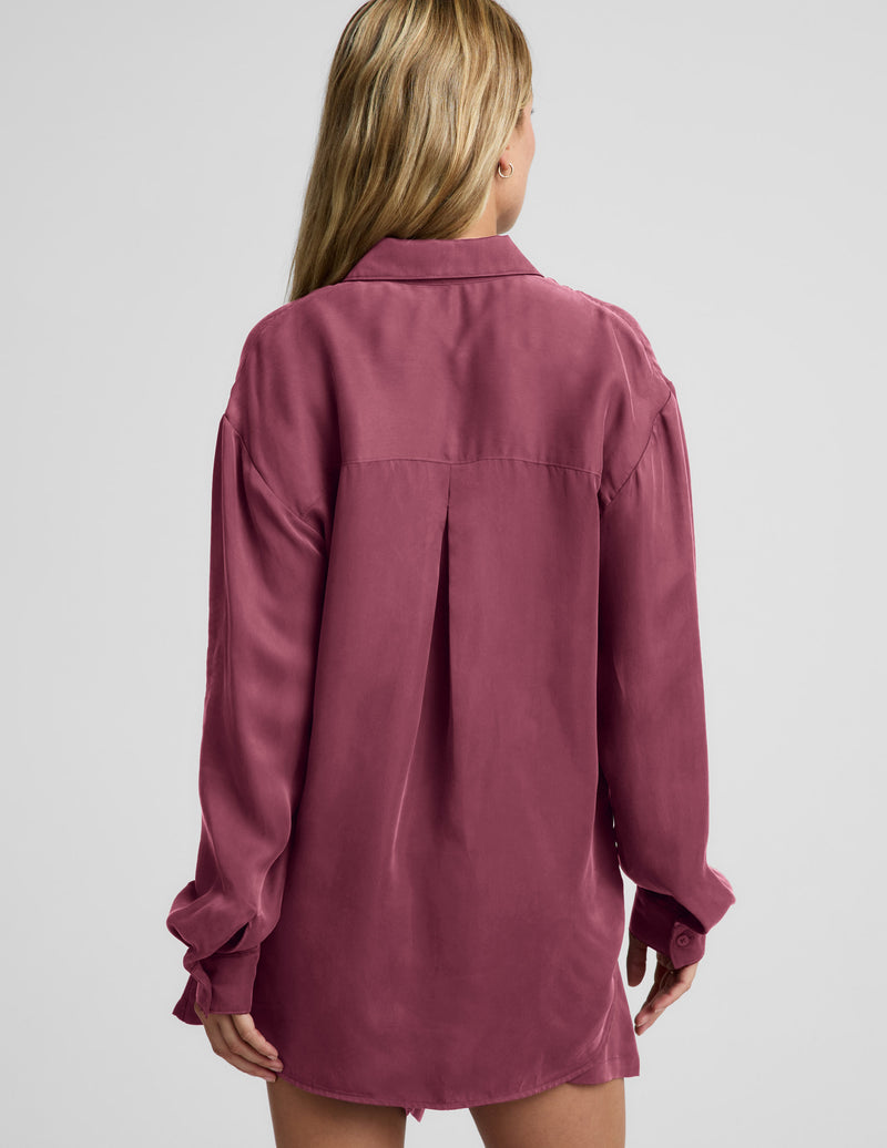 Sunkissed Cupro Button Down