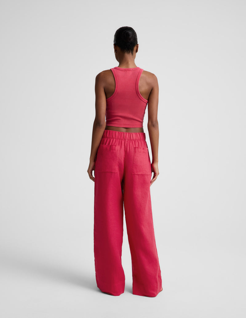 SoftWash Linen Easy Wide Leg Pant 31"