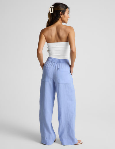 SoftWash Linen Easy Wide Leg Pant 31"