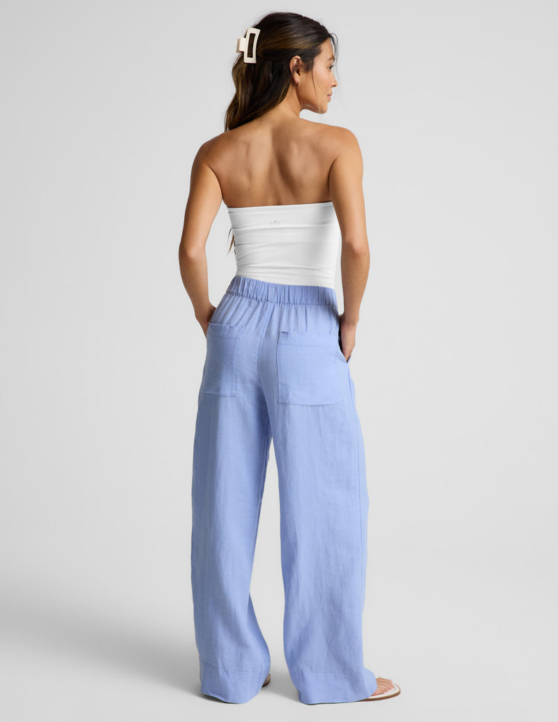 SoftWash Linen Easy Wide Leg Pant 31"