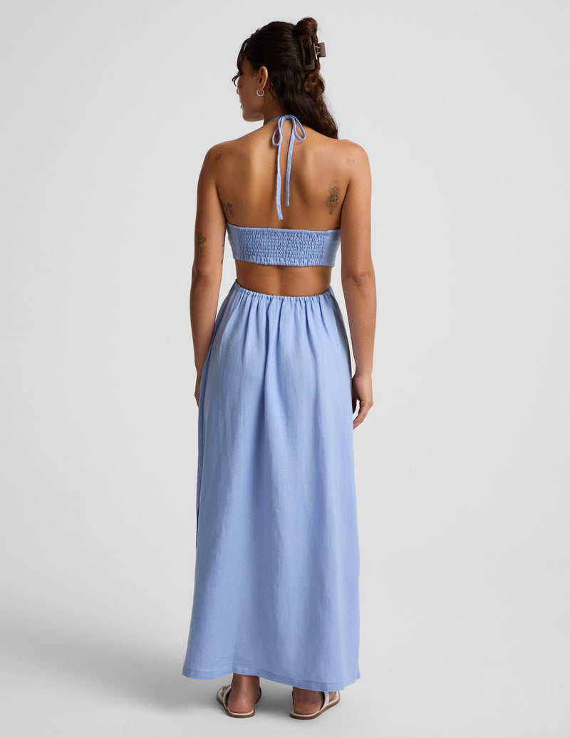 SoftWash Linen Halter Dress