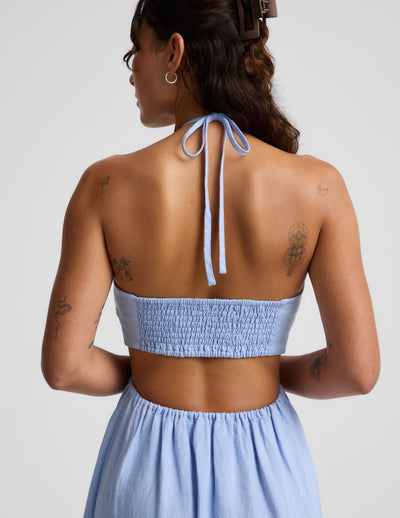 SoftWash Linen Halter Dress