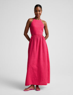 SoftWash Linen Halter Dress | Beyond Yoga SoftWash Linen Halter Dress | Beyond Yoga