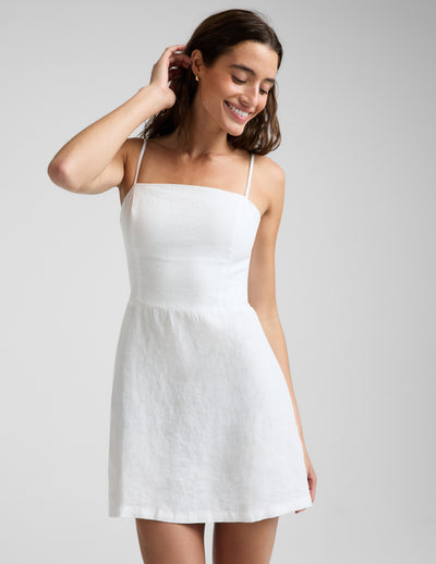 SoftWash Linen Seaside Mini Dress