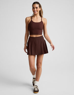 Score Pleated Skirt