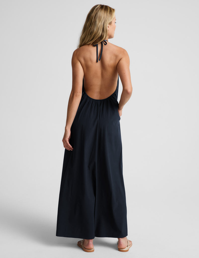 Go With The Flow Halter Dress
