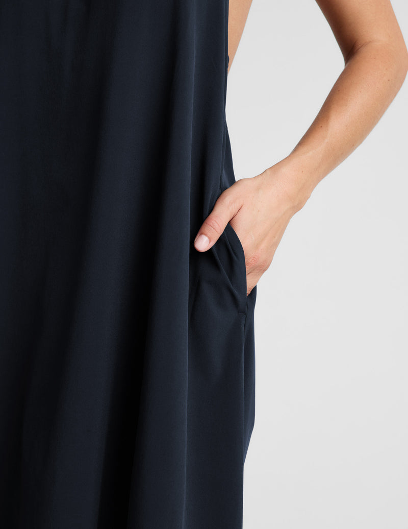 Go With The Flow Halter Dress