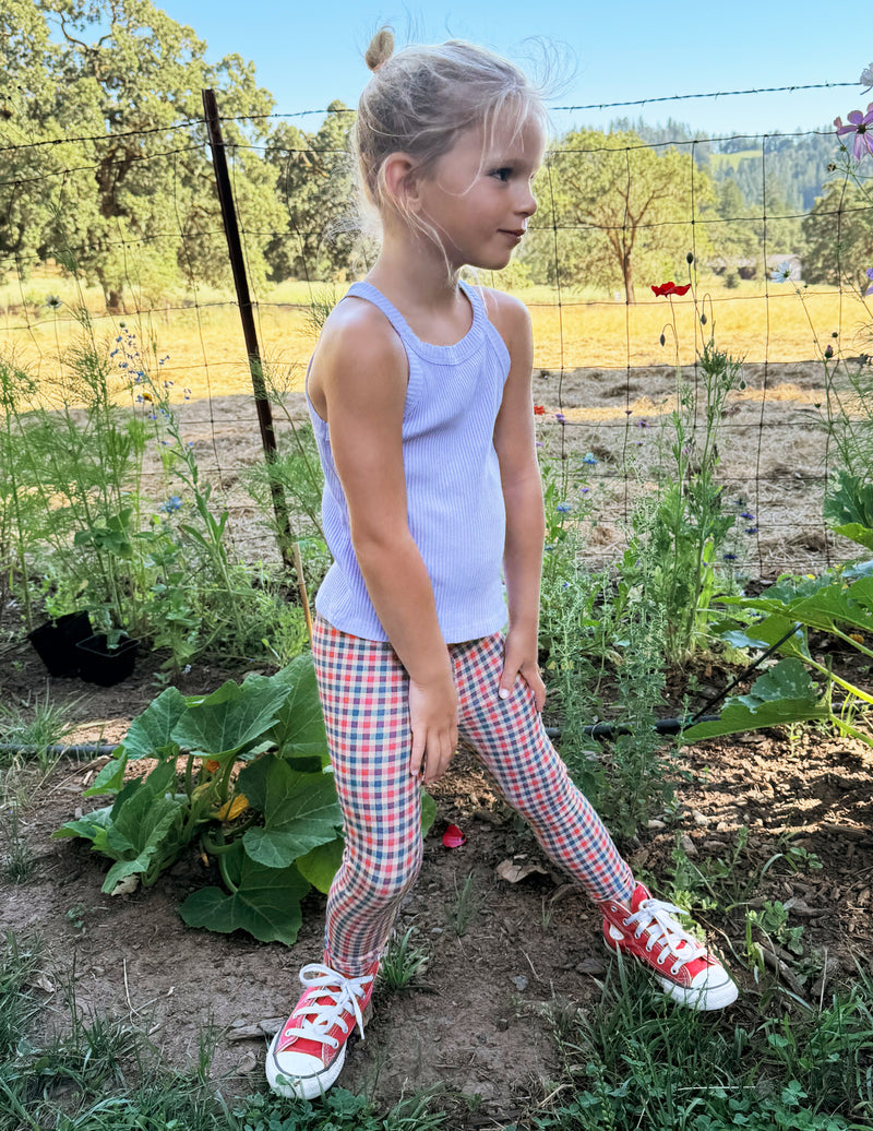 Sunwashed Gingham SoftMark Toddler Legging