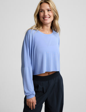 Studio Luxe Cropped Long Sleeve Tee