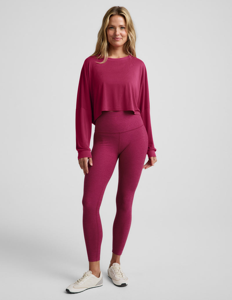 Studio Luxe Cropped Long Sleeve Tee
