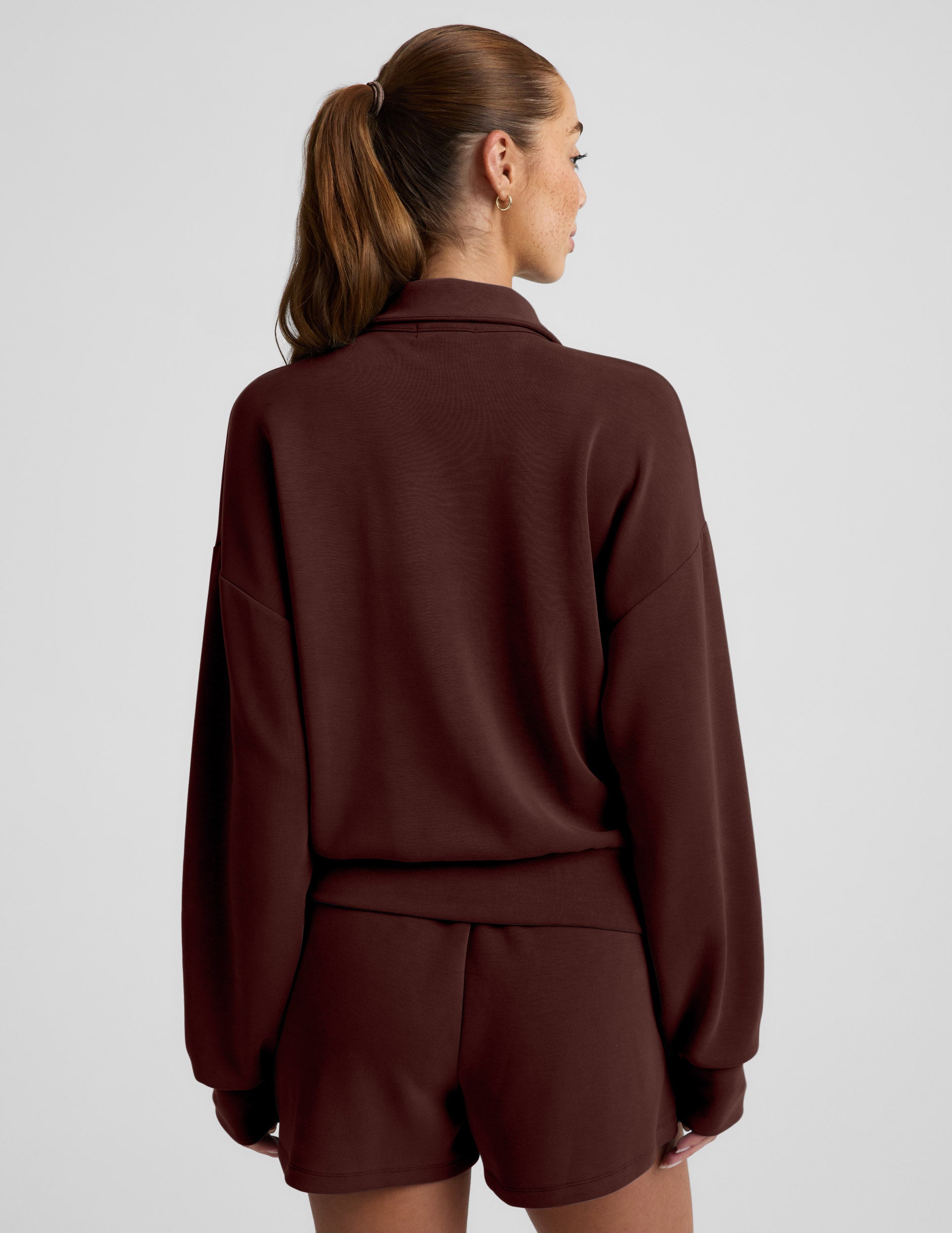 Luxe Sandwash Half Zip Pullover | Beyond Yoga