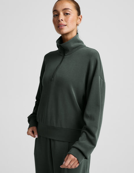 Luxe Sandwash Half Zip Pullover | Beyond Yoga