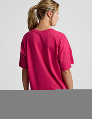SoftKnit Better Than Ever Oversized V-Neck Cotton Tee