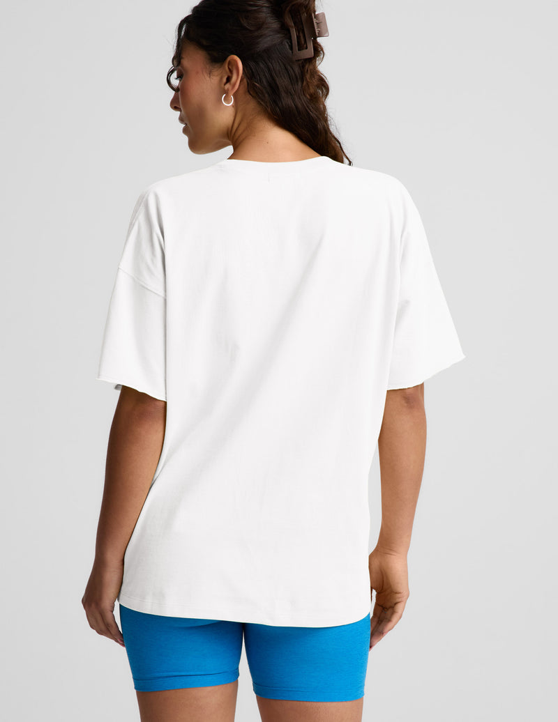 SoftKnit Better Than Ever Oversized V-Neck Cotton Tee
