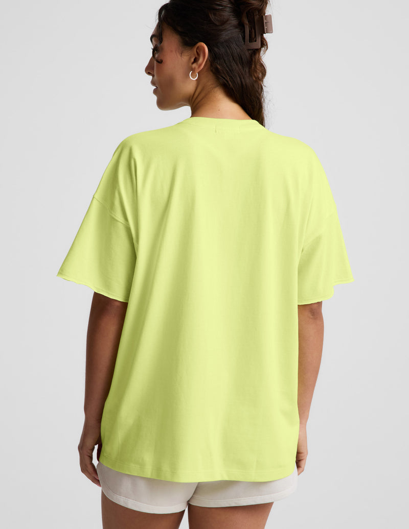 SoftKnit Better Than Ever Oversized V-Neck Cotton Tee
