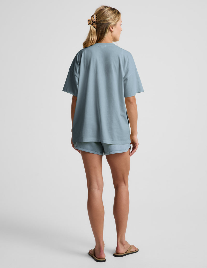 SoftKnit Better Than Ever Oversized V-Neck Cotton Tee
