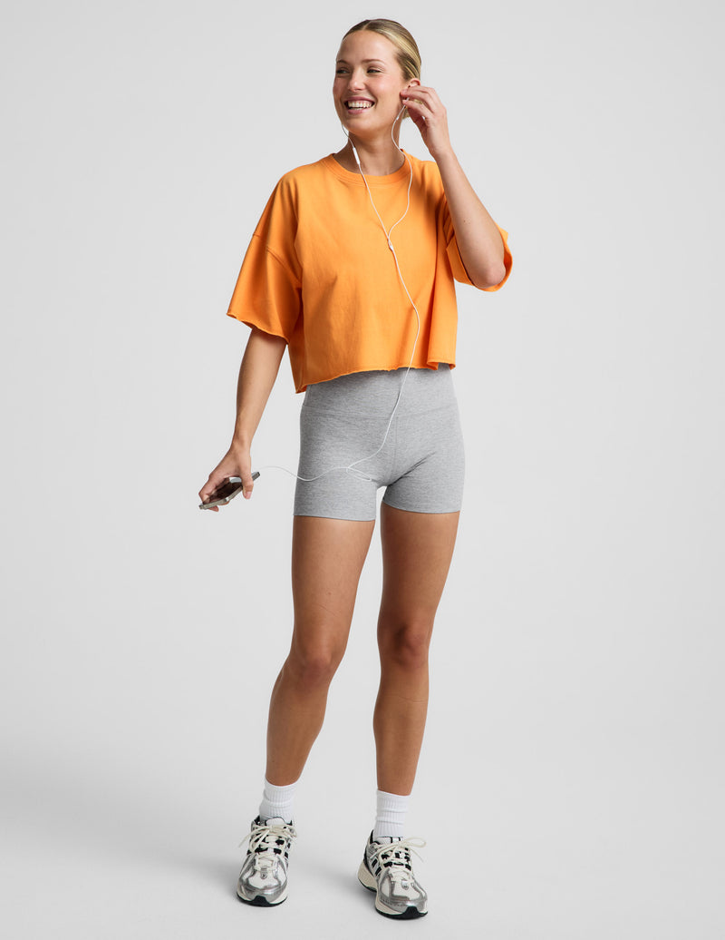 SoftKnit Better Than Ever Cropped Cotton Tee