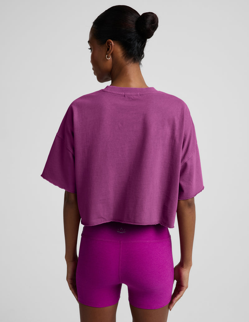SoftKnit Better Than Ever Cropped Cotton Tee