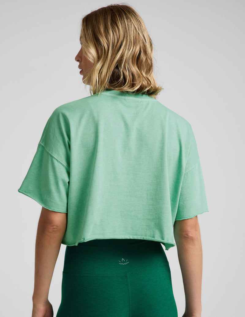 SoftKnit Better Than Ever Cropped Cotton Tee