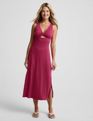 Beyond Yoga Twist Cutout Midi Dress Beyond Yoga Twist Cutout Midi Dress