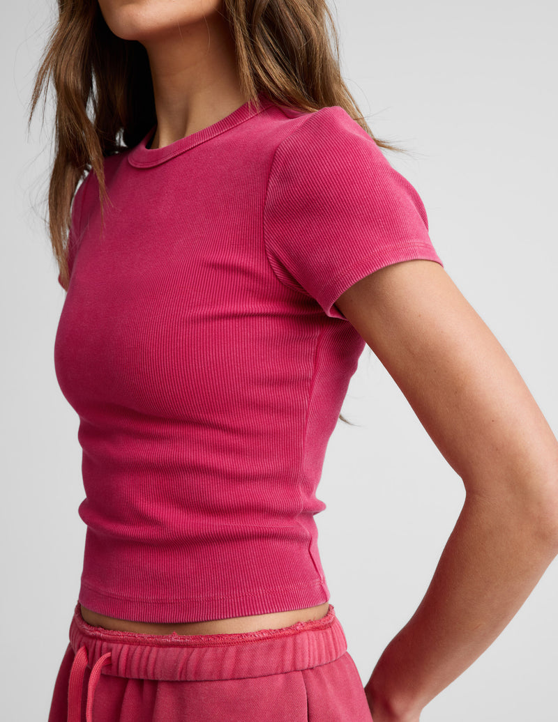 On Repeat Rib Baby Tee