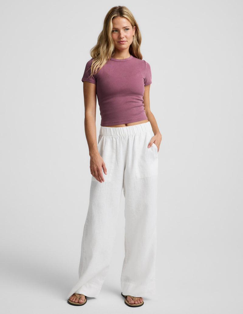 On Repeat Rib Baby Tee