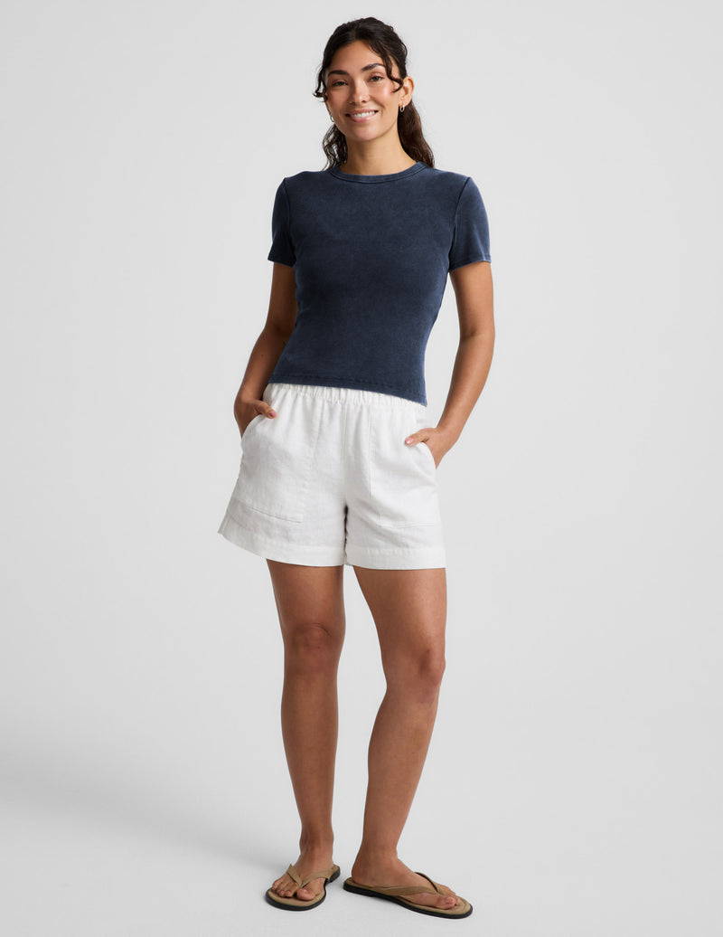 On Repeat Rib Baby Tee