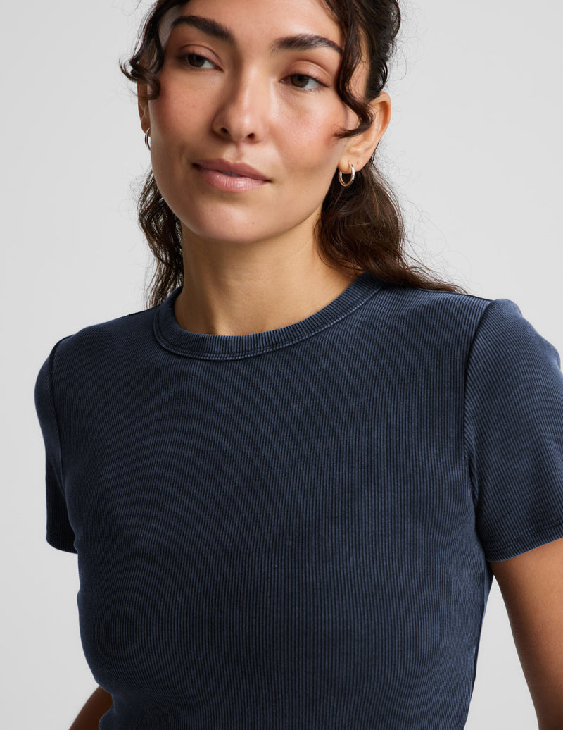 On Repeat Rib Baby Tee