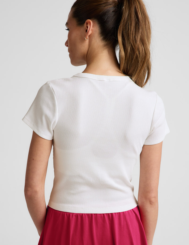 On Repeat Rib Baby Tee
