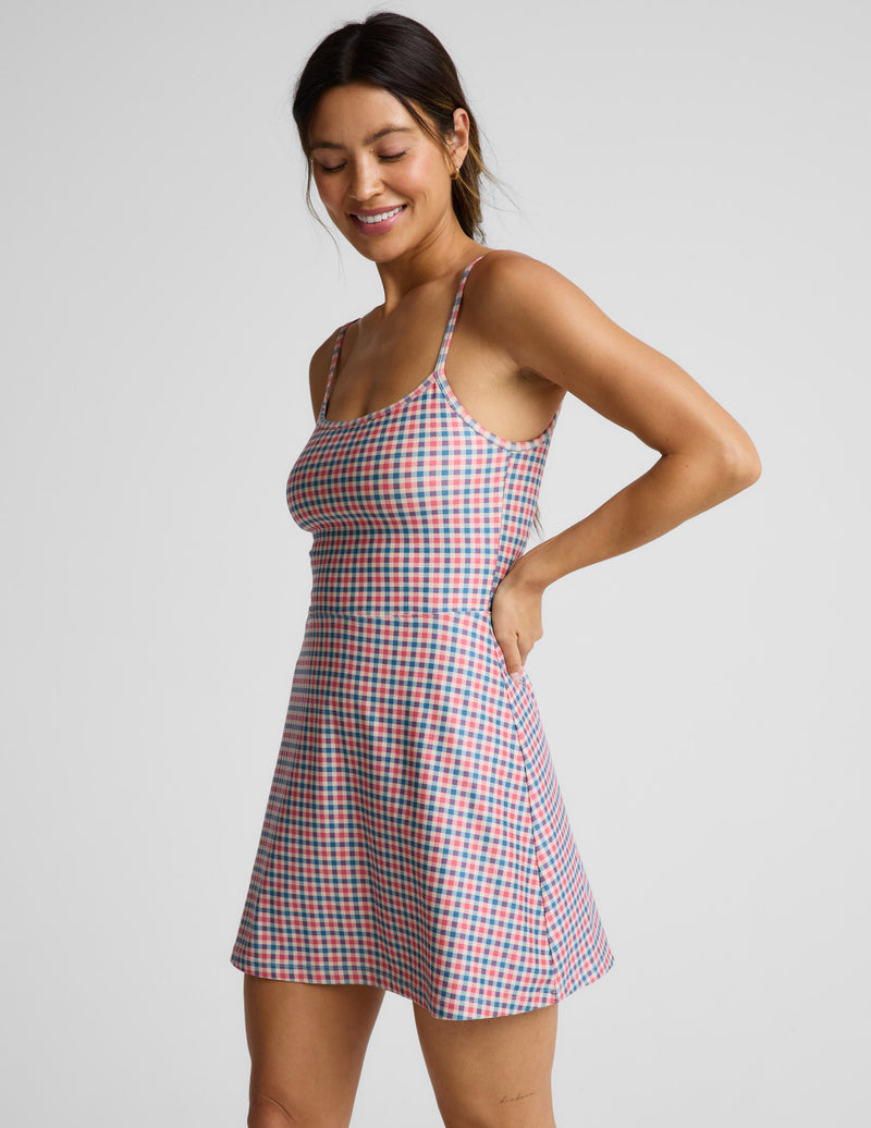 Sunwashed Gingham Midweight Spacedye™ Forever Dress