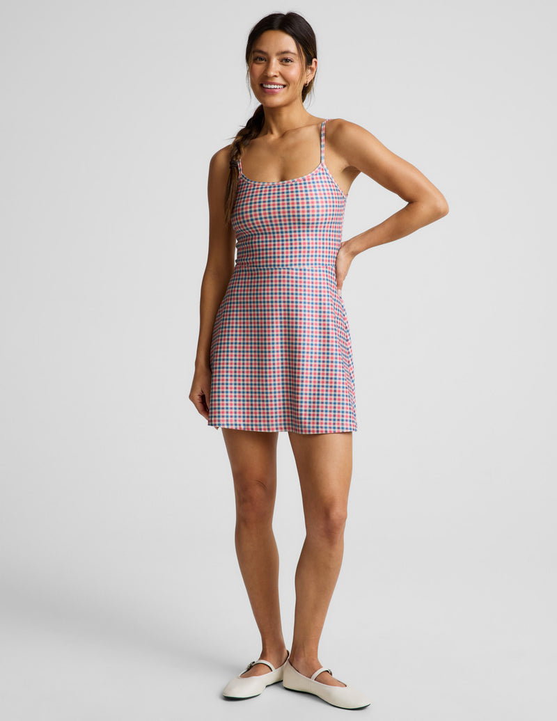 Sunwashed Gingham Midweight Spacedye™ Forever Dress