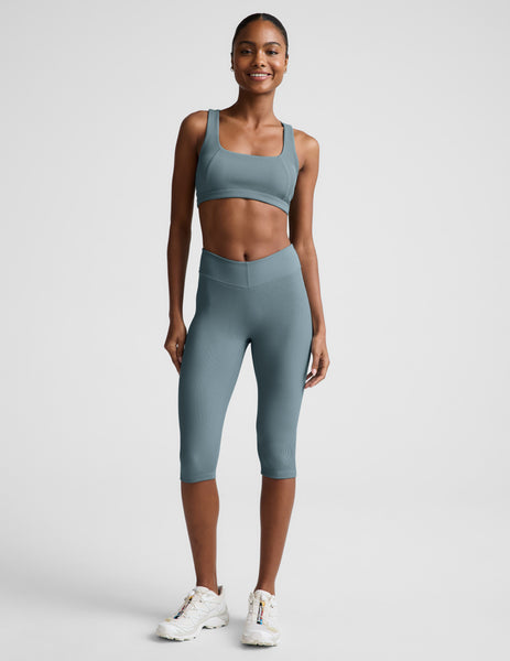 Impulse Ribbed V-Waist Pedal Pusher Legging | Beyond Yoga
