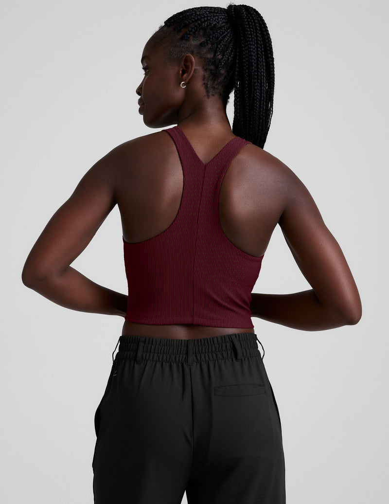 Refocus Ribbed Cropped Tank